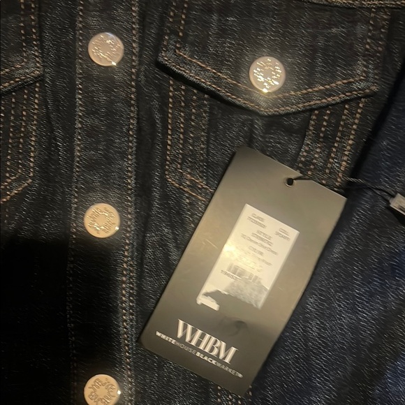 NWT WHBM Denim Jean Button-Up Dress - Picture 5 of 6